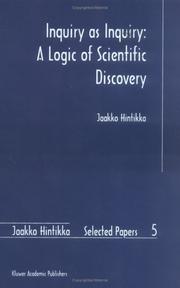 Cover of: Inquiry as inquiry by Jaakko Hintikka