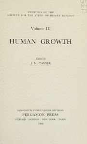 Cover of: Human growth
