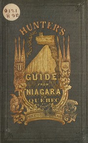 Cover of: Hunter's panoramic guide from Niagara Falls to Quebec.