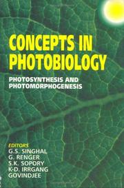 Cover of: Concepts in Photobiology by 