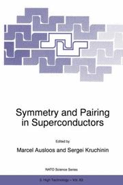 Cover of: Symmetry and pairing in superconductors