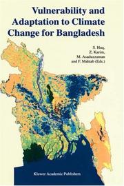 Cover of: Vulnerability and Adaptation to Climate Change for Bangladesh