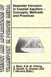 Cover of: Seawater Intrusion in Coastal Aquifers Concepts, Methods and Practices (Theory and Applications of Transport in Porous Media)