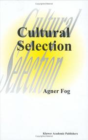 Cover of: Cultural Selection by A. Fog