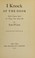 Cover of: I Knock at the Door