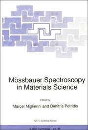 Cover of: Mössbauer Spectroscopy in Materials Science (NATO Science Partnership Sub-Series: 3:) by 
