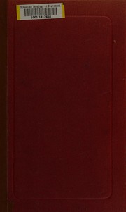 Cover of: Immanuel Kant's Critique of pure reason: In commemoration of the centenary of its first publication