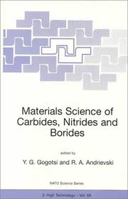 Materials Science of Carbides, Nitrides and Borides by Y. G. Gogotsi