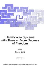 Cover of: Hamiltonian Systems with Three or More Degrees of Freedom