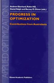 Cover of: Progress in optimization | 