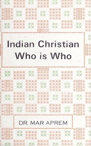 Cover of: Indian Christian who is who