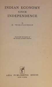 Cover of: Indian economy since independence