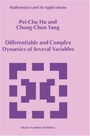 Cover of: Differentiable and complex dynamics of several variables by Pei-Chu Hu
