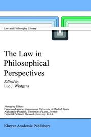 Cover of: The Law in Philosophical Perspectives | Luc J. Wintgens