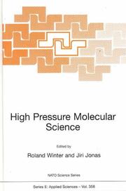 Cover of: High Pressure Molecular Science (NATO Science Series E:) by J. Jonas, R. Winter