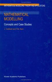 Cover of: Mathematical modelling: concepts and case studies