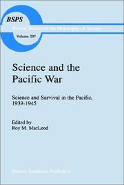 Cover of: Science and the Pacific War by edited by Roy M. MacLeod.