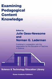 Examining pedagogical content knowledge