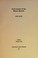 Cover of: Instruments of the Money Market