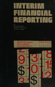 Cover of: Interim financial reporting