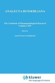 Cover of: The Yearbook of Phenomenological Research: Life - The Human Being Between Life and Death (Analecta Husserliana)