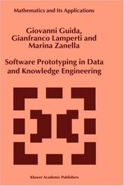 Cover of: Software Prototyping in Data and Knowledge Engineering (MATHEMATICS AND ITS APPLICATIONS Volume 497) by G. Guida, G. Lamperti, M. Zanella