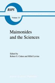 Cover of: Maimonides and the sciences