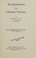 Cover of: An introduction to Christian doctrine.