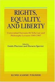Cover of: Rights, Equality, and Liberty | 