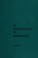 Cover of: An introduction to embryology