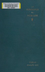 Cover of: An introduction to folk-lore by Marian Roalfe Cox, Marian Roalfe Cox