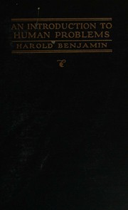 Cover of: An Introduction to Human Problems by Harold Benjamin, Harold Benjamin