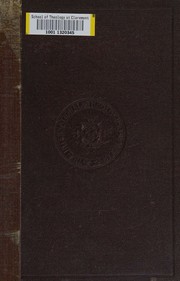 Cover of: An introduction to the literature of the Old Testament by S. R. Driver, S. R. Driver
