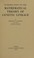 Cover of: Introduction to the mathematical theory of genetic linkage.