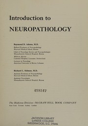 Cover of: Introduction to neuropathology by Raymond D. Adams, Raymond D. Adams