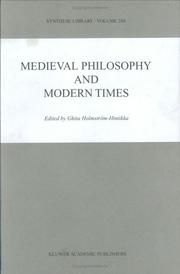 Cover of: Medieval philosophy and modern times