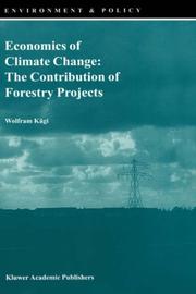 Cover of: Economics of Climate Change by Wolfram Kägi, Wolfram Kagi