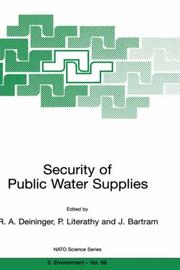 Cover of: Security of Public Water Supplies (NATO Science Partnership Sub-Series: 2:)