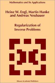 Cover of: Regularization of Inverse Problems (Mathematics & Its Applications (Numbered Hardcover))