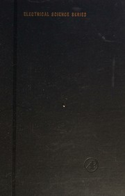 Cover of: An introduction to the theory of microwave circuits by K. Kurokawa, K. Kurokawa