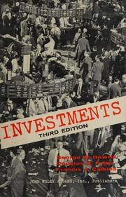 Cover of: Investments