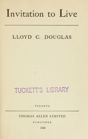 Cover of: Invitation to live