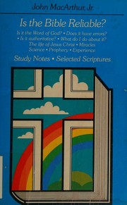Cover of: Is the Bible reliable?: Study notes; selected scriptures