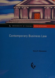 Cover of: Contemporary Business Law