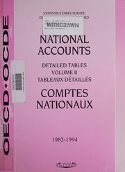 Cover of: National accounts: detailed tables.