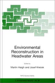 Cover of: Environmental Reconstruction in Headwater Areas | 
