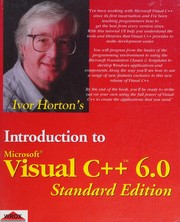 Cover of: Ivor Horton's introduction to Microsoft Visual C++ 6.0.
