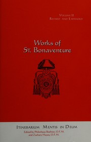 Cover of: Itinerarium mentis in Deum: Latin text from the Quaracchi edition