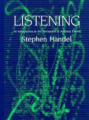 Cover of: Listening by Stephen Handel