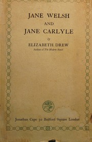Cover of: Jane Welsh and Jane Carlyle